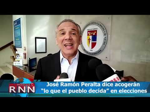 José Ramón Peralta dice acogerán “lo que el pueblo decida” en elecciones