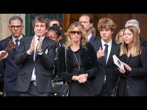 Obsèques Poniatowski: la France réuni avec Marc Lavoine et ses enfants pour un dernier adieu à Sarah