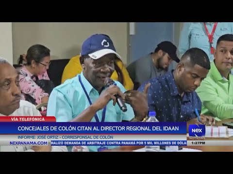 Concejales de Colo?n citan al director regional del IDAAN