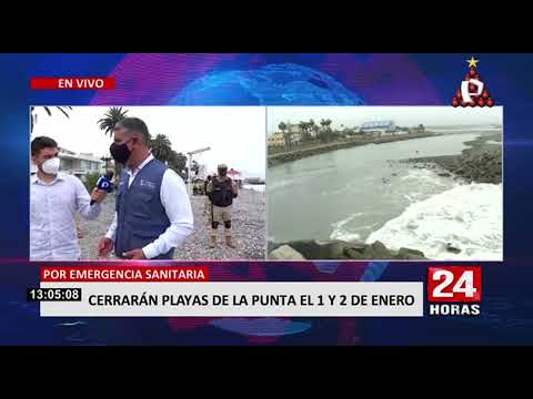 Alcalde de La Punta anuncia el cierre de playas para los días 1 y 2 de enero