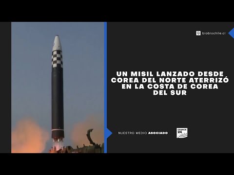 Un misil lanzado desde Corea del Norte aterrizó en la costa de Corea del Sur