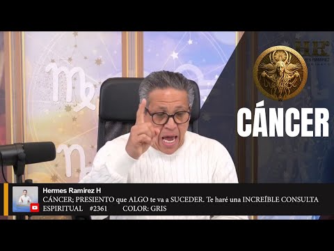 CÁNCER; PRESIENTO que ALGO te va a SUCEDER. Te haré una INCREÍBLE CONSULTA ESPIRITUAL