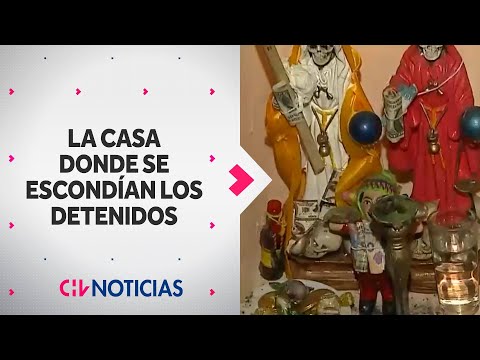 CON ALTAR DE CALAVERAS: La decoración de casa donde se escondían detenidos por crimen de carabinero