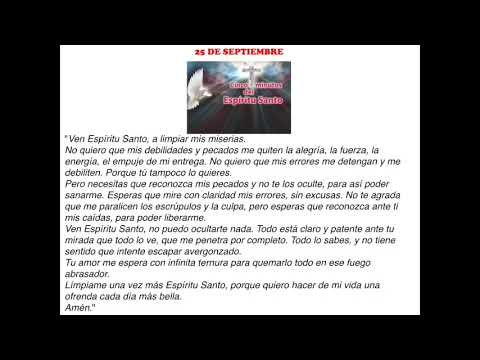 LOS CINCO MINUTOS DEL ESPI?RITU SANTO 25 DE SEPTIEMBRE