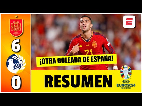 España GOLEÓ 6-0 a Chipre con DOBLETE de Ferran Torres | Clasificación UEFA Eurocopa 2024