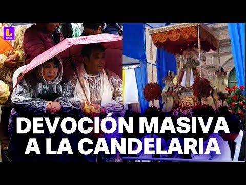 Inicia fiesta a la Virgen de la Candelaria en Puno: Una multitud hace cola para recibir su bendición
