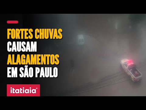 CHUVA FORTE CAUSA PONTOS DE ALAGAMENTO EM SÃO PAULO