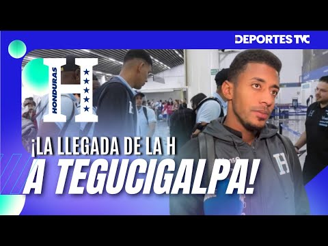 Llegada de la Selección de Honduras a Tegucigalpa tras el partido ante México en el estadio Azteca