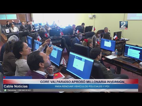 12 JUL 2024 GORE Valparaíso aprobó millonaria inversión para renovar vehículos policiales y PDI