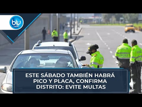 Este sábado también habrá pico y placa, confirma Distrito: cuidado con sacar el carro