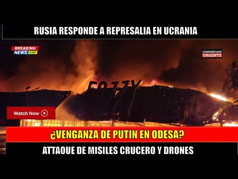 VENGANZA de PUTIN 15 drones y ocho misiles Kalibr nuevos detalles del ataque nocturno a Odesa