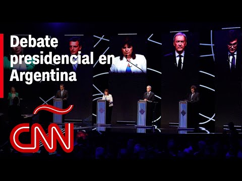 Resumen del debate presidencial en Argentina 2023 entre Massa, Milei, Bullrich, Schiaretti y Bregman