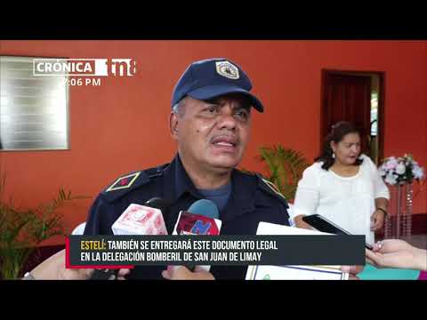 Estación de bomberos de La Trinidad cuenta con título de propiedad - Nicaragua