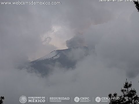 #POPOCATÉPETL | ¡Se deja ver! El #Volcán #EnVivo