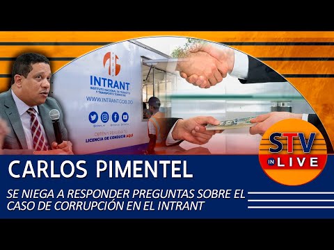 CARLOS PIMENTEL SE NIEGA A RESPONDER PREGUNTAS SOBRE EL CASO DE CORRUPCIÓN EN EL INTRANT