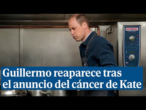 El príncipe Guillermo reaparece en Londres por primera vez desde el anuncio del cáncer de Kate