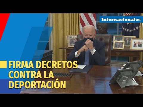 Biden firma decretos sobre soñadores, muro con México y veto migratorio
