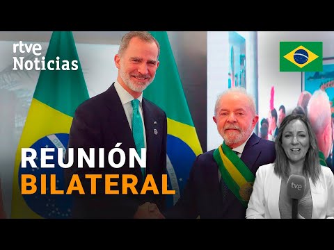 BRASIL: Primera REUNIÓN del PRESIDENTE LULA junto a FELIPE VI antes de regresar a BRASIL | RTVE