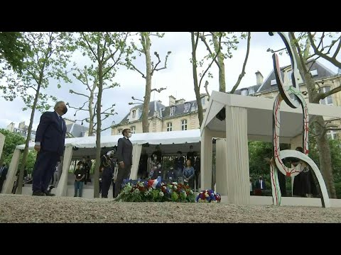 Macron préside une cérémonie en mémoire de l'esclavage au jardin du Luxembourg | AFP Images