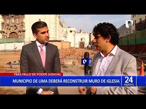 Cercado de Lima: PJ ordena construir cerco en Iglesia San Francisco y detener obras (2/2)