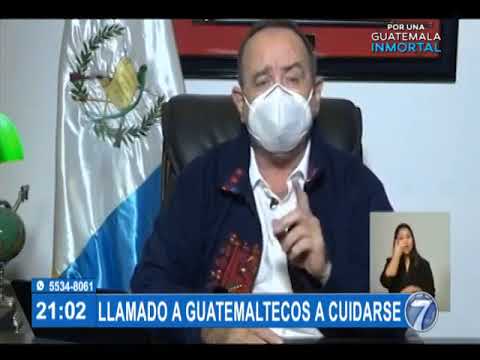 Presidente Giammattei pidió a los guatemaltecos no bajar la guardia