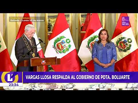 Mario Vargas Llosa FUE CONDECORADO en Palacio de Gobierno