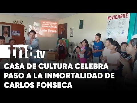 Casa de cultura Dennis Alberto Sándigo conmemora paso a la inmortalidad de Carlos Fonseca Amador