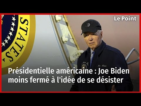 Présidentielle américaine : Joe Biden moins fermé à l'idée de se désister