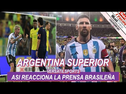 ASI REACCIONA PRENSA BRASILEN?A a VICTORIA de ARGENTINA vs BRASIL