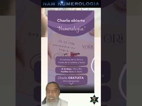 CHARLA GRATUITA DE NUMEROLOGÍA - Espacio YORI - PARANÁ - E.R. - NAM NUMEROLOGÍA