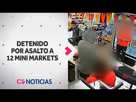 Detienen a joven acusado de cometer 12 asaltos a mini markets de Santiago - CHV Noticias
