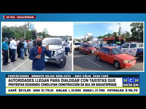 ¡En negociación! Taxistas de Siguatepeque liberan temporalmente un carril de la CA-5