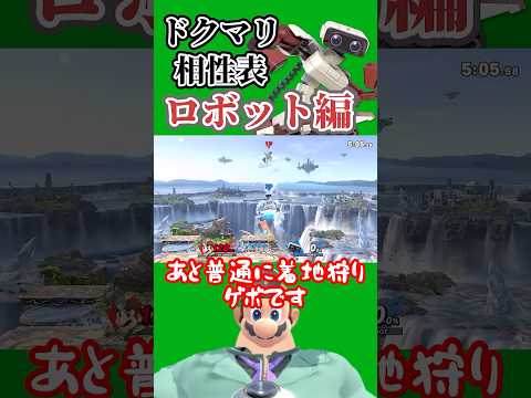 ドクマリのキャラ相性 ロボット編【スマブラSP】