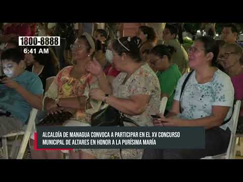 Alcaldía de Managua hace convocatoria al concurso de los Altares en Honor a la Purísima