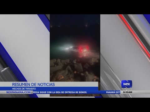 Conductora de un auto pierde el control y cae al mar en la Calzada de Amador