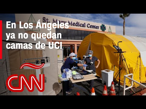 Los Ángeles: sin camas de cuidados intensivos y con una muerte por covid-19 cada dos horas