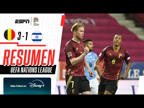 DOBLETE DE KEVIN DE BRUYNE Y TRIUNFAZO DE LOS DIABLOS ROJOS | Bélgica 3-1 Israel | RESUMEN