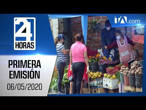 Noticias Ecuador: Noticiero 24 Horas 06/05/2020 (Primera Emisión)