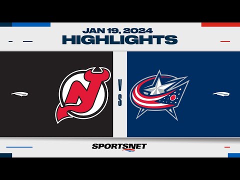 NHL Highlights | Devils vs. Blue Jackets - January 19, 2024