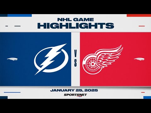 NHL Highlights | Lightning vs. Red Wings - January 25, 2025