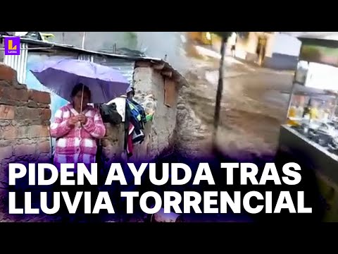 Fuerte lluvia en Ayacucho afecta a más de treinta familias: Viviendas y calles inundadas
