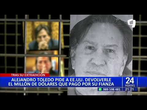 Abogado Vladimir Padilla: Justicia peruana puede solicitar embargo de fianza de Alejandro Toledo