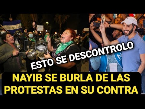 NAYIB SE BURLA DE LAS PROTESTAS EN SU CONTRA POR SU REELECCION!
