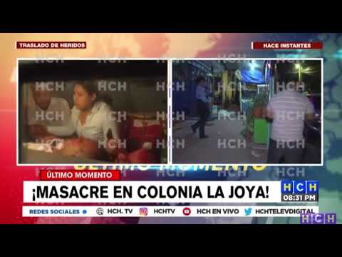¡Nueva masacre en Honduras! Matan a cuatro hombres en la colonia La Joya de Tegucigalpa