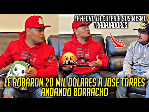 JOSE TORRES SE EN BORRACHO y LE ROBARON 20 MIL DÓLARES de su MOCHILA