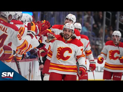 Flames’ Lomberg Ends Gustavsson’s Night With Breakaway Tally