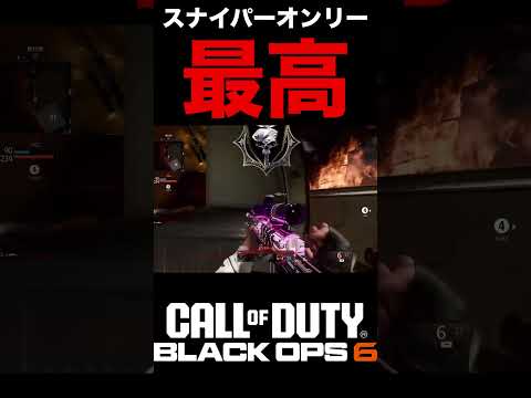 スナイパーだけのモードが楽しくて最高な件【BO6スナイパーオンリー】