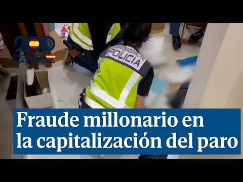 Fraude millonario en la capitalización del paro en Madrid con 25 detenidos