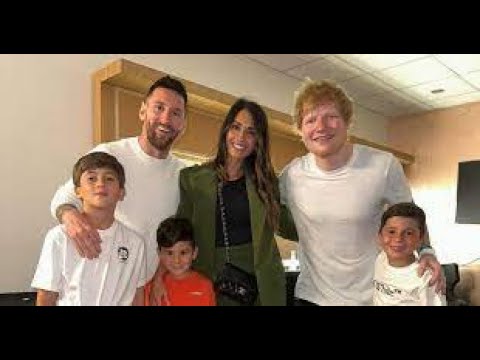 LA TIERNA CÁMARA OCULTA DE MATEO Y THIAGO MESSI QUE POSTEÓ LIONEL, EN EL RECITAL DE ED SHEERAN