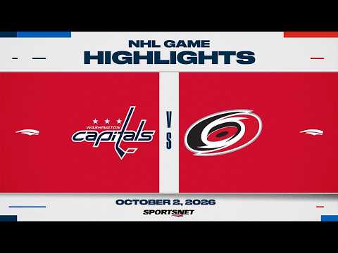 NHL 하이라이트 | 캐피털스 대 허리케인스 - 2026년 10월 3일